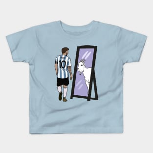 Leo Messi Mirror GOAT Kids T-Shirt